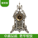 别墅酒店摆件座钟 创意艺术铜钟 欧式复古座钟时钟 装饰仿古台钟