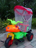 迪尔玛儿童电动摩托车三轮车宝宝婴儿脚踏手推车多功能包邮甲壳虫