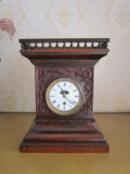 罕见1880年代美国波士顿单轴双条自鸣钟细马机芯座钟 古董钟表