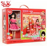 可儿娃娃餐厅组合玩具套装礼盒大套装女孩拼装玩具3052