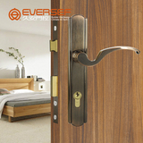Eversef/久安中式门锁室内卧室房间门锁纯铜锻造执手门锁把手锁具