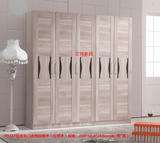 大衣柜加高带顶柜三四五开门宜家板式组装组合简易家具实木质衣柜