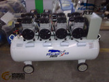 上海风豹560/7无油静音空气压缩机木工4机头空压机 175L气泵4.4KW