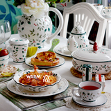 欧式陶瓷餐具套装家用创意陶瓷盘子米饭碗汤锅 北美红雀冬青浆果