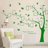 创意照片树墙贴 公司企业文化墙照片贴 客厅卧室相框贴 记忆大树
