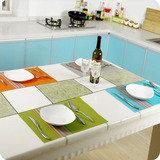 欧式长方形pvc餐桌垫 塑料隔热垫西餐垫 防烫防滑盘子碗垫杯垫子