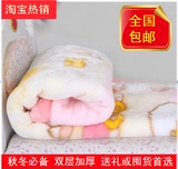 【天天特价】童毯新生婴儿毛毯秋冬季儿童毛毯宝宝抱毯盖毯加厚