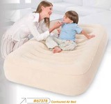 特价Bestway 双人豪华椭圆形植绒靠背充气床垫儿童 气垫床沙发