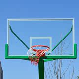 户外标准钢化玻璃篮球板 室外成人篮球架用篮球板 铝合金包边篮板