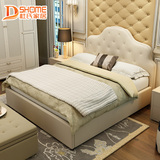 家具布艺床 现代简约小户型酒店公寓床圆床美式床 单人床双人床