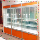 电脑配件货架展示柜汽车模型展示架化妆品展柜烟酒样品玻璃柜台