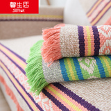 田野棉线编织简约现代沙发垫 组合沙发四季沙发巾布艺沙发套防滑