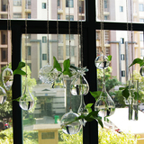 创意悬挂透明玻璃水培花瓶 居家装饰瓶 小吊瓶 幼儿园酒店装饰瓶