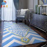 简约现代地中海客厅茶几地毯样板间满铺卧室床边榻榻米地毯定制