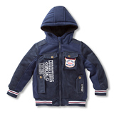 NISSEN日本代购童装14冬款男童加厚长袖外套儿童夹棉夹克特价现货