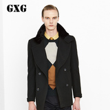 GXG[反季]秋季热卖 男士时尚休闲商务外套绿色长款大衣#34226109