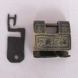 五十年代铜锁/钥匙/保卫和平/老杂项收藏品【古董古玩 保真包老】