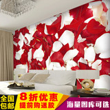 特价环保大型壁画 高清浪漫玫瑰花瓣墙纸 卧室床头背景墙饰壁纸