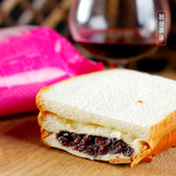 秋田满满 3层切片夹心面包 港式早餐面包 紫米奶酪面包 黑米面包