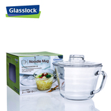 韩国Glasslock钢化玻璃碗 微波汤碗泡面碗冷面碗牛奶碗带盖沙拉碗