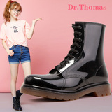Dr．Thomas新款雨鞋女套鞋时尚短筒实色防滑水鞋马丁雨靴雨鞋