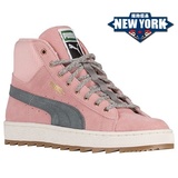 纽约优品美国直邮PUMA Suede Winterized Rugged粉色冬季女子板鞋