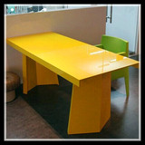 彩色时尚书桌写字台简约现代欧美风格餐桌书桌现代简约创意餐桌