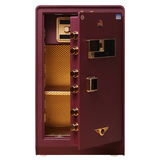虎牌保险柜型享跃系列3C70家用全钢防盗保险箱指纹金刚黑红高76cm