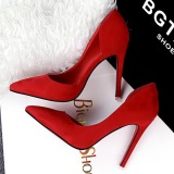 Women Pumps Sexy Red Bottom Pointed Toe High Heels Shoes女鞋