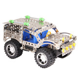 合金悍马汽车乐高式儿童金属积木组装模型车拼装益智拆装玩具包