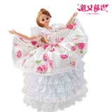 芭比娃娃套装古装礼盒儿童玩具女孩衣橱衣服洋娃娃十二关节体新娘