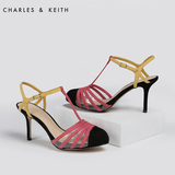 CHARLES&KEITH高跟鞋 CK1-60300547 时尚丁字扣凉鞋女
