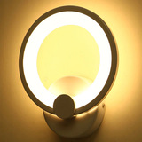 led壁灯时尚温馨过道床头灯圆环现代简约个性卧室节能墙壁创意灯