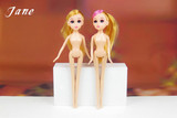 DIY烘焙工具 芭比娃娃蛋糕公仔 迷糊娃娃洗澡蛋糕 裸娃 长23cm