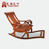 红木家具 实木摇椅 缅甸花梨摇椅 中式仿古摇椅 夏日消暑休闲