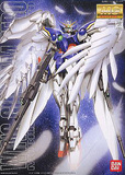 万代 MG 75 Wing Gundam Zero 零式飞翼零高达 带支架 +羽毛改件