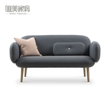 北欧宜家小户型双人沙发创意客厅布艺两三人转角组合简约日式原创