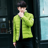 男装棉衣外套韩版修身青少年男士棉服轻薄款冬装立领棉袄保暖外套