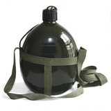加厚军绿色老式铝水壶2L3L大容量水壶军迷户外军训俄罗斯军用水壶