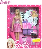 专柜正品美泰Barbie芭比娃娃女孩之长发套装