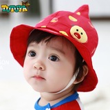 韩国宝宝帽子夏天春秋季3-6-12个月婴儿遮阳帽小孩太阳帽公主盆帽