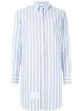 意大利代购2016 Thom Browne/桑姆-布郎尼 女士宽松蓝白条纹衬衫
