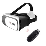 VR眼镜 3D虚拟现实头戴式眼镜 VR BOX二代+蓝牙遥控手柄套装