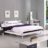 瑞信家具卧室简约现代双人床 1.5米经济型架子床单人床板式床 808