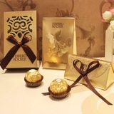 结婚庆用品个性创意喜糖盒子费列罗巧克力专属2粒6粒装空礼盒批发