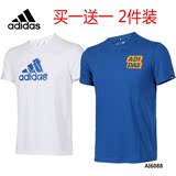 阿迪达斯短袖男T恤 2016夏季新款休闲女子半袖情侣运动体恤AI6089