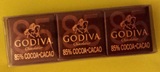 比利时生产 歌帝梵godiva85%黑巧克力(4.5kg起包邮)