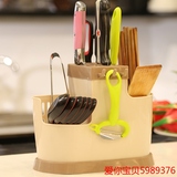 多功能沥水筷子筒餐具笼韩式刀叉勺收纳架厨房置物架挂式创意筷笼
