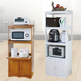 实木电器柜厨房专用柜微波炉架电饭煲柜餐边柜木质储物柜组合层架