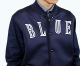 Pragmaty BLUE Jacket 休闲太空棉棒球服夹克 长袖男款外套 港风